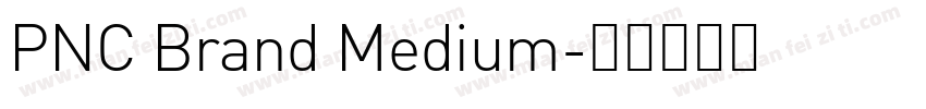 PNC Brand Medium字体转换